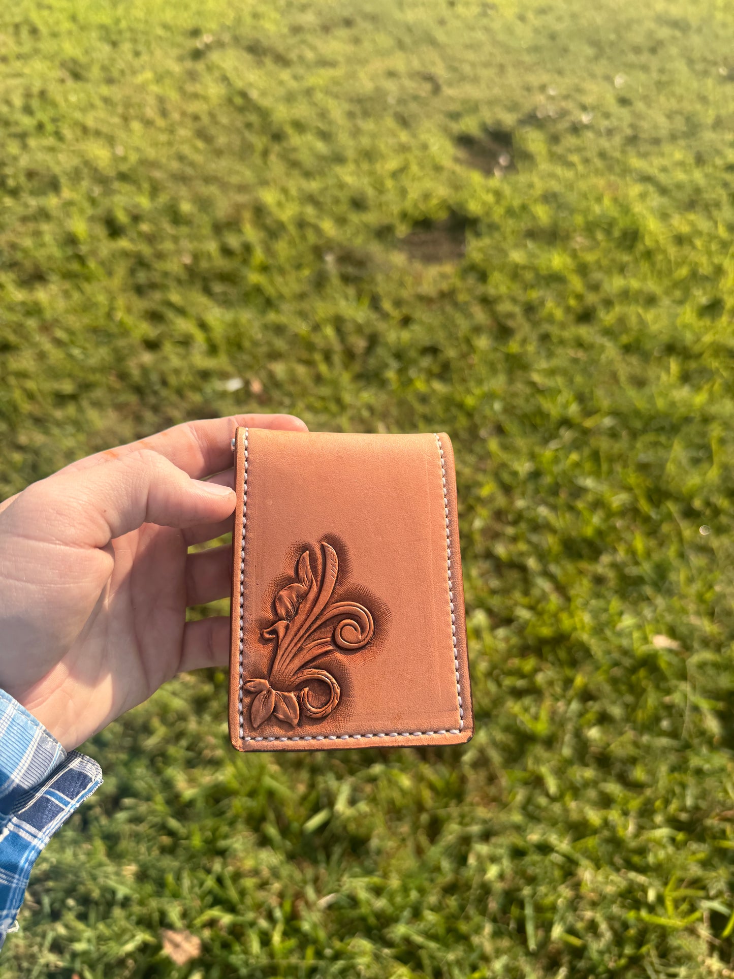 Simple money clip wallet