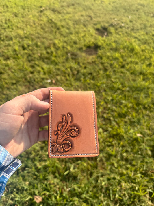Simple money clip wallet